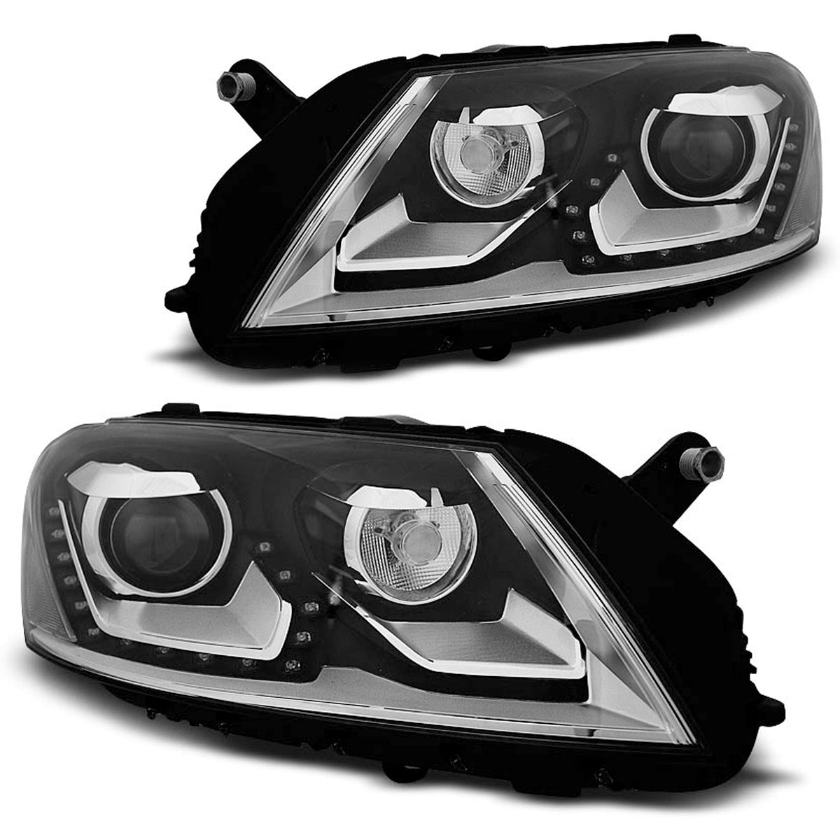 Scheinwerfer Daylight Schwarz passend für VW Passat B7 10.10-10.14