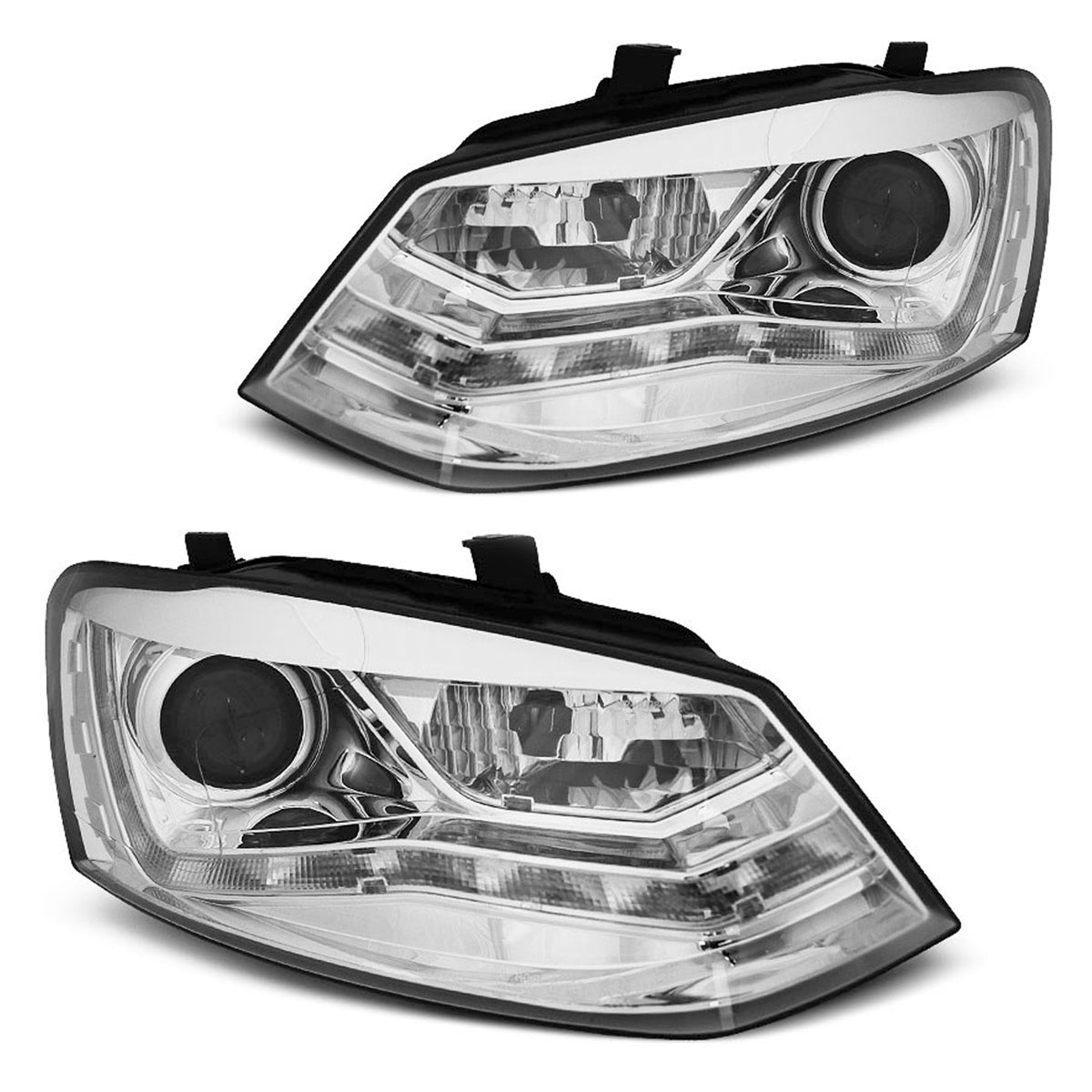 Scheinwerfer Tagfahrlicht Chrom passend für VW Polo 6R 09-03.14
