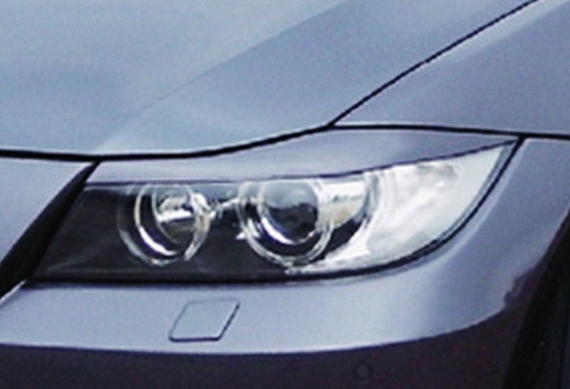 Scheinwerferblenden BMW 3er E90/E91 Facelift Bj.: 09/2008- Schwarz Matt