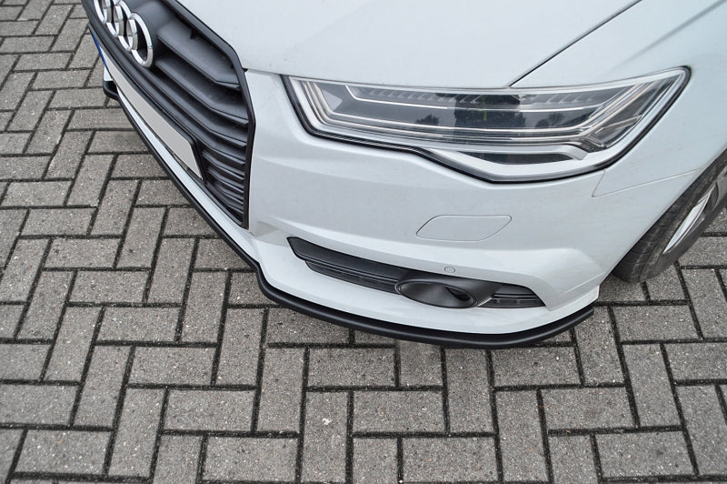 CUP Frontspoilerlippe ABS Audi A6 + S6, 4G, C7 ab Bj.: 2014- Schwarz Matt