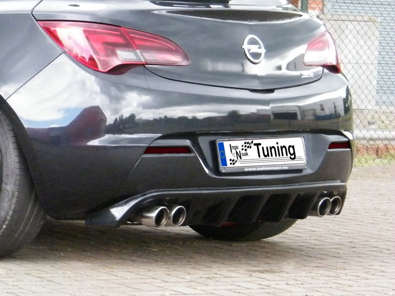 Heckdiffusor ABS Opel Astra J GTC ab Bj.: 11/2012- Schwarz Matt