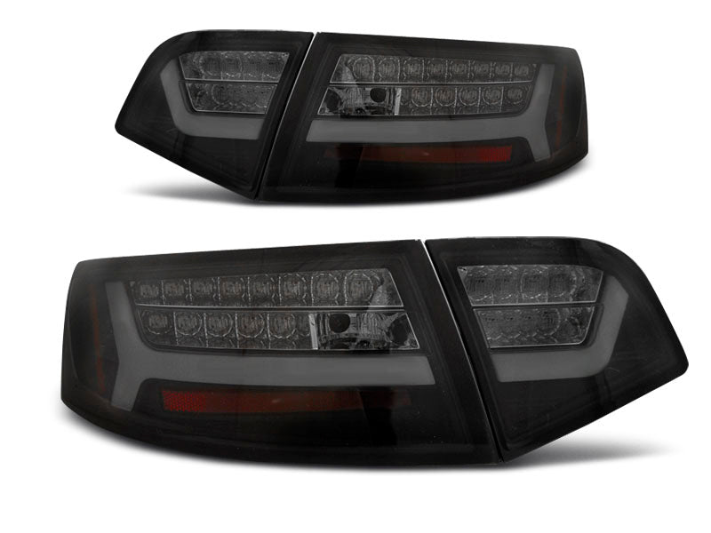Tuning-Tec LED Lightbar Rückleuchten für Audi A6 4F (C6) Facelift 08-11 Limousine schwarz/rauch