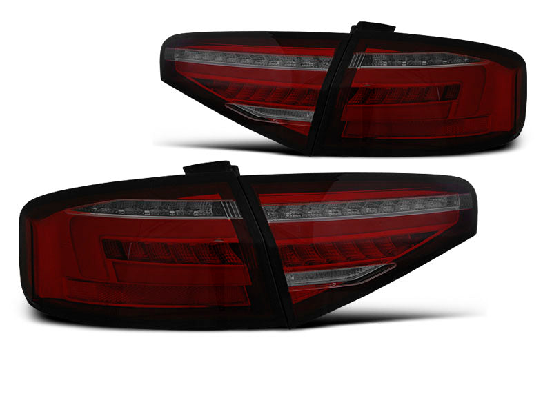 Tuning-Tec Voll LED Lightbar Rückleuchten für Audi A4 B8 (8K) Facelift Limousine 12-15 rot/rauch mit dynamischem Blinker