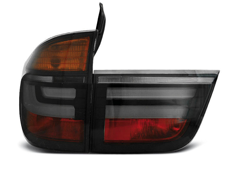 Tuning-Tec LED Lightbar Rückleuchten für BMW X5 E70 07-10 schwarz/rauch LCI Optik