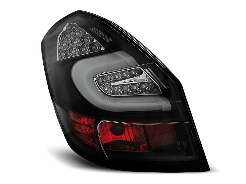 Tuning-Tec LED Lightbar Rückleuchten für Skoda Fabia 2 (5J) 3 und 5 Türer / Kombi 07-14 schwarz