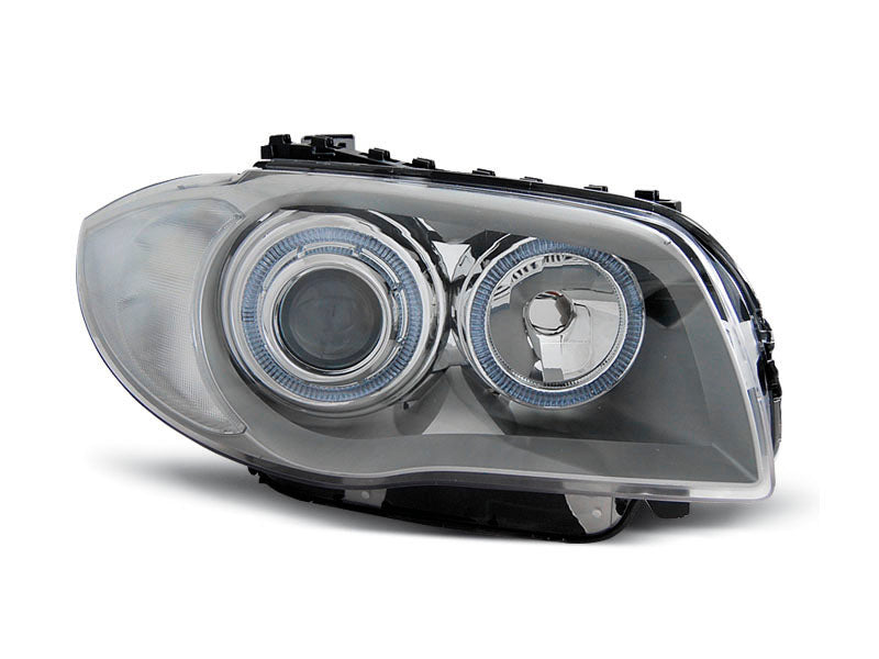 Tuning-Tec Angel Eyes Scheinwerfer für BMW 1er E81, E82, E87, E88 04-11 chrom