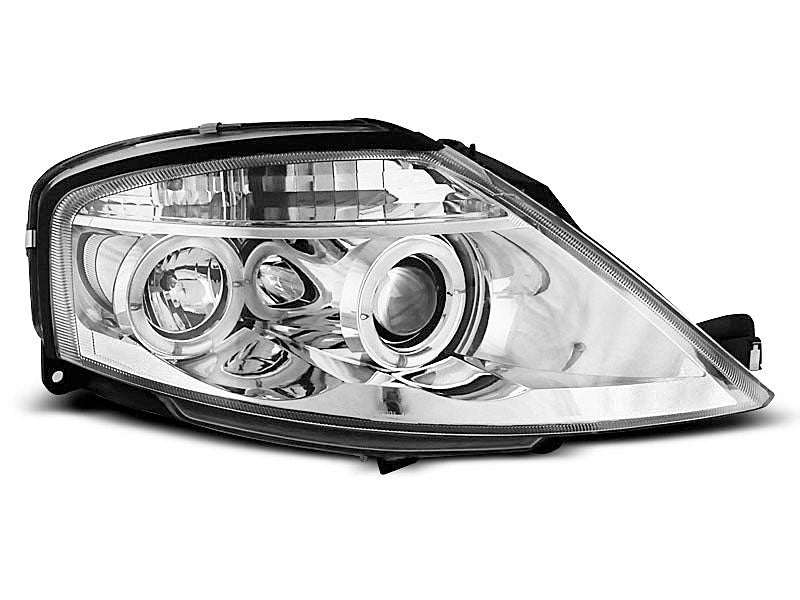 Tuning-Tec LED Angel Eyes Scheinwerfer für Citroen C3 02-09 chrom