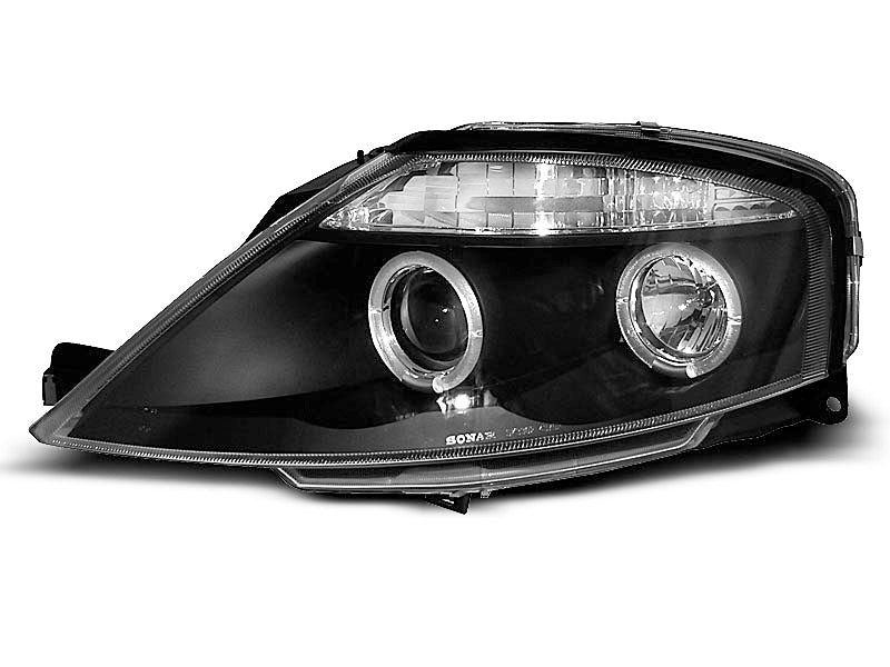 Tuning-Tec LED Angel Eyes Scheinwerfer für Citroen C3 02-09 schwarz