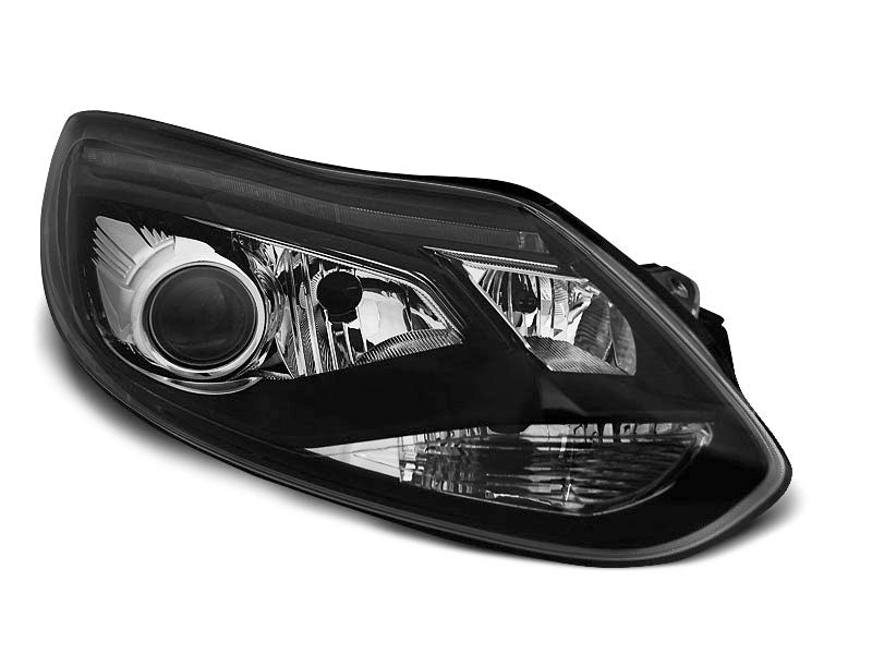 Tuning-Tec LED Tagfahrlicht Scheinwerfer für Ford Focus MK3 11-14 schwarz LTI