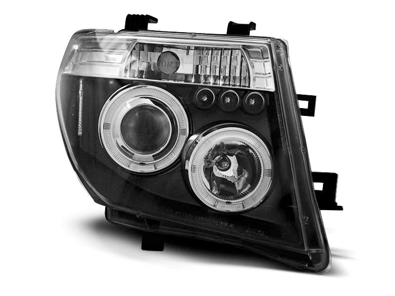 Tuning-Tec LED Angel Eyes Scheinwerfer für Nissan Navara / Pathfinder 05-10 schwarz