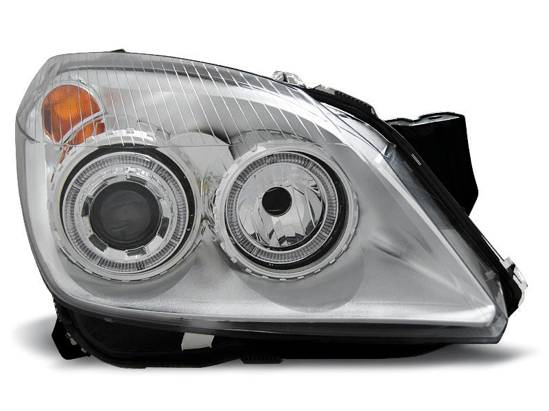 Tuning-Tec Angel Eyes Scheinwerfer für Opel Astra H 04-09 chrom
