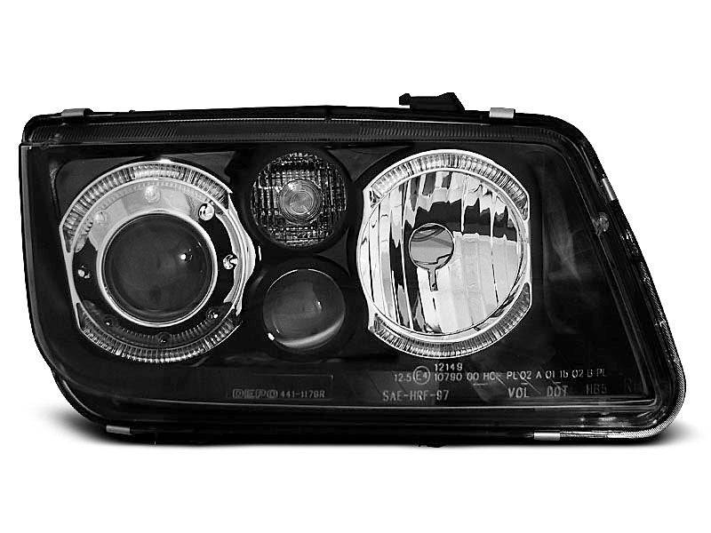 Tuning-Tec Angel Eyes Scheinwerfer für VW Bora 98-05 schwarz