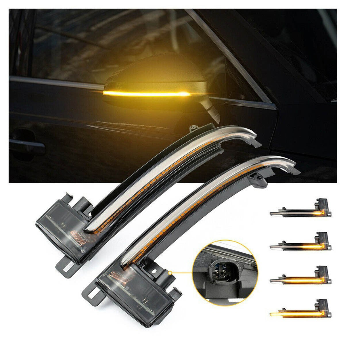 Dynamisches LED Spiegelblinker Set passend für Audi A3 A4 A5 A6 A8 2008-2010