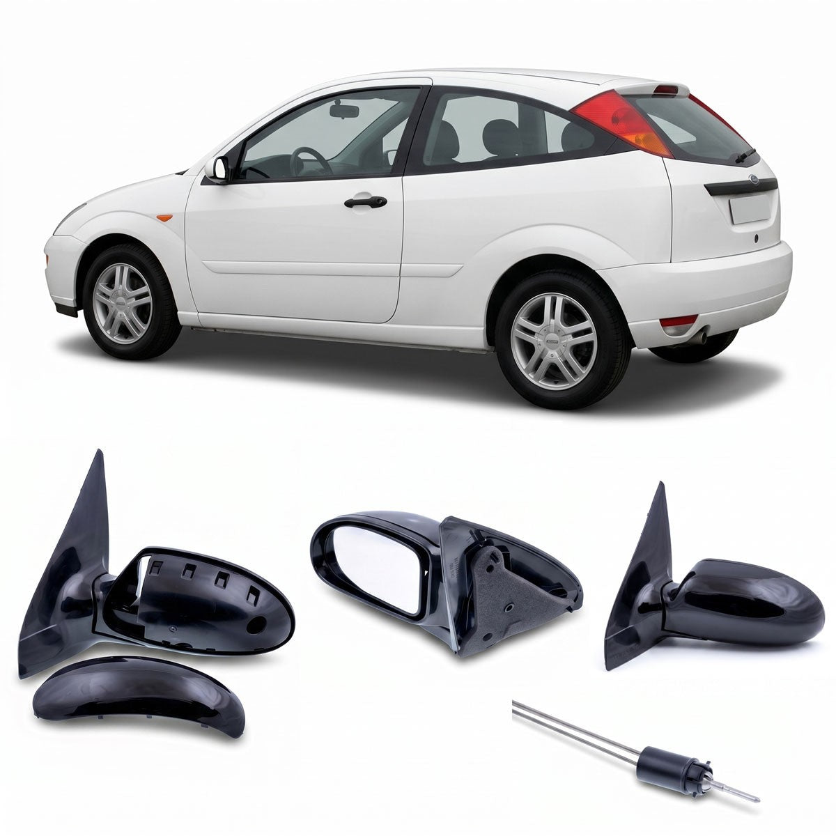 Linker Außenspiegel passend für Ford Focus MK1 1998-2004