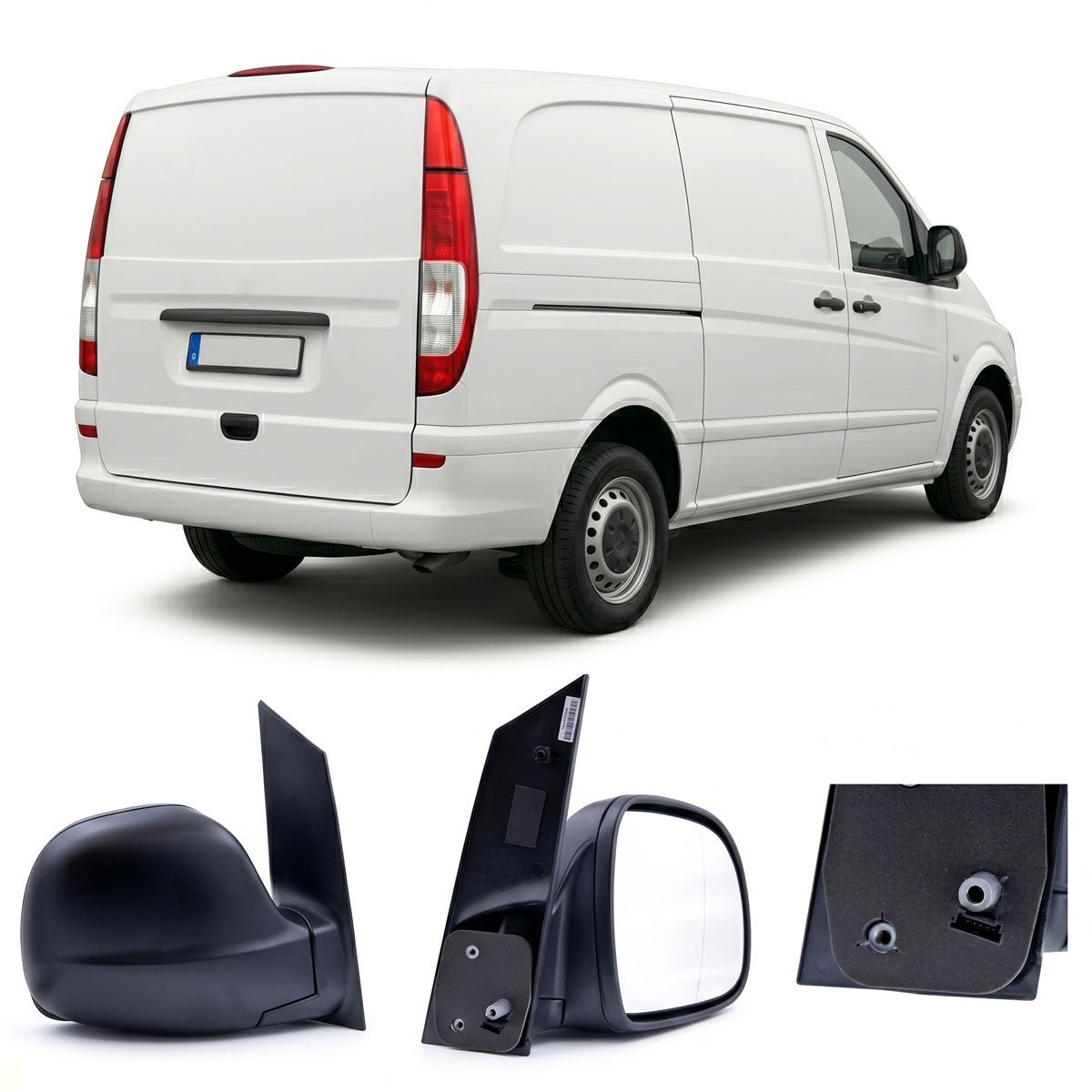 Rechtes elektrisches beheiztes Außenspiegel passend für Mercedes Viano & Vito 2003-2009