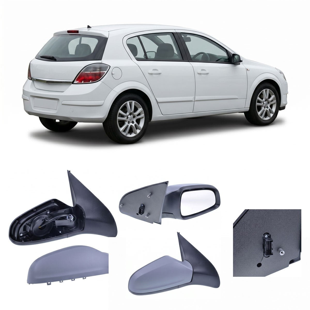 Elektrisch beheizter Außenspiegel passend für Opel/Vauxhall Astra H 2004-2009