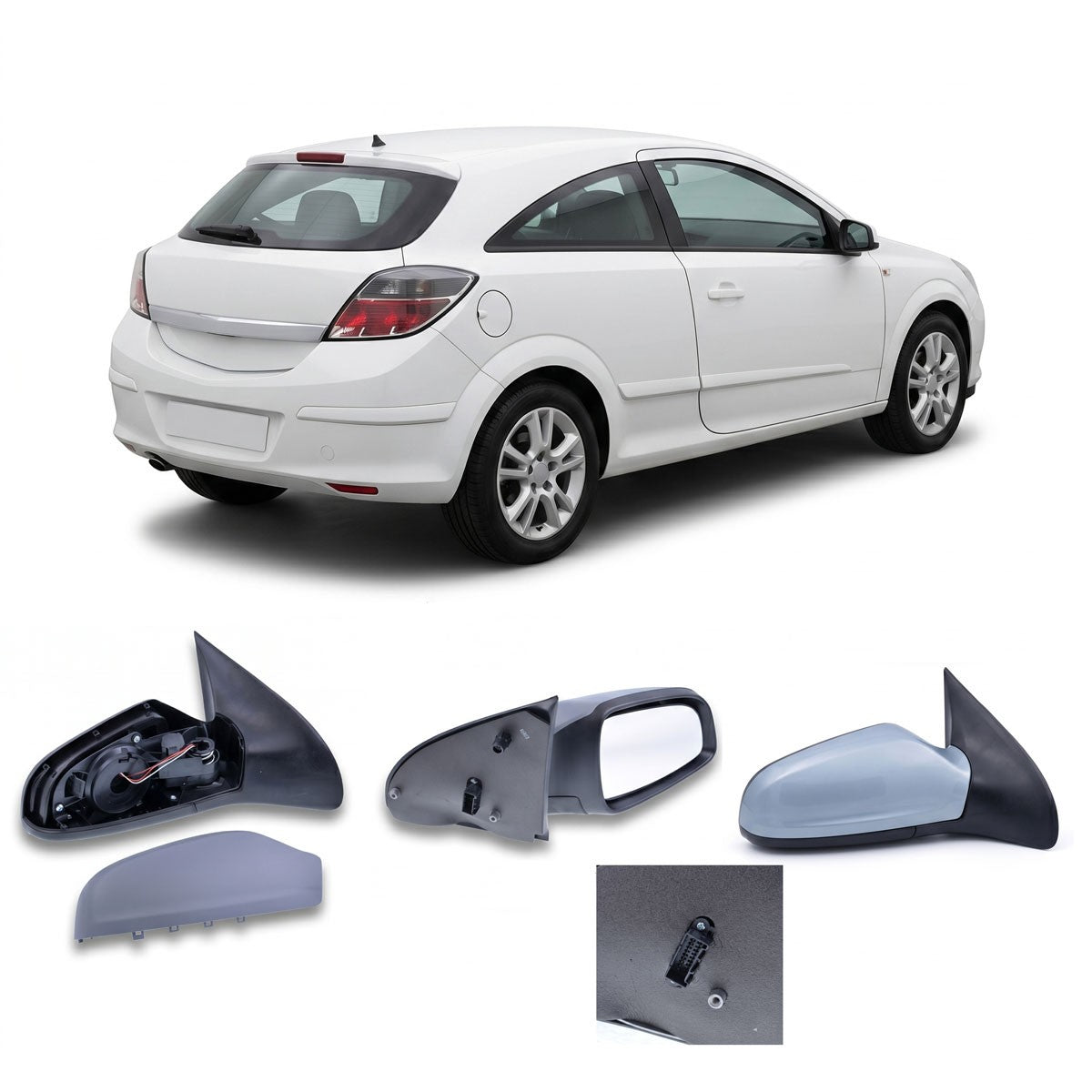 Elektrischer Außenspiegel auf der Beifahrerseite passend für Opel Astra H GTC 2004-2010