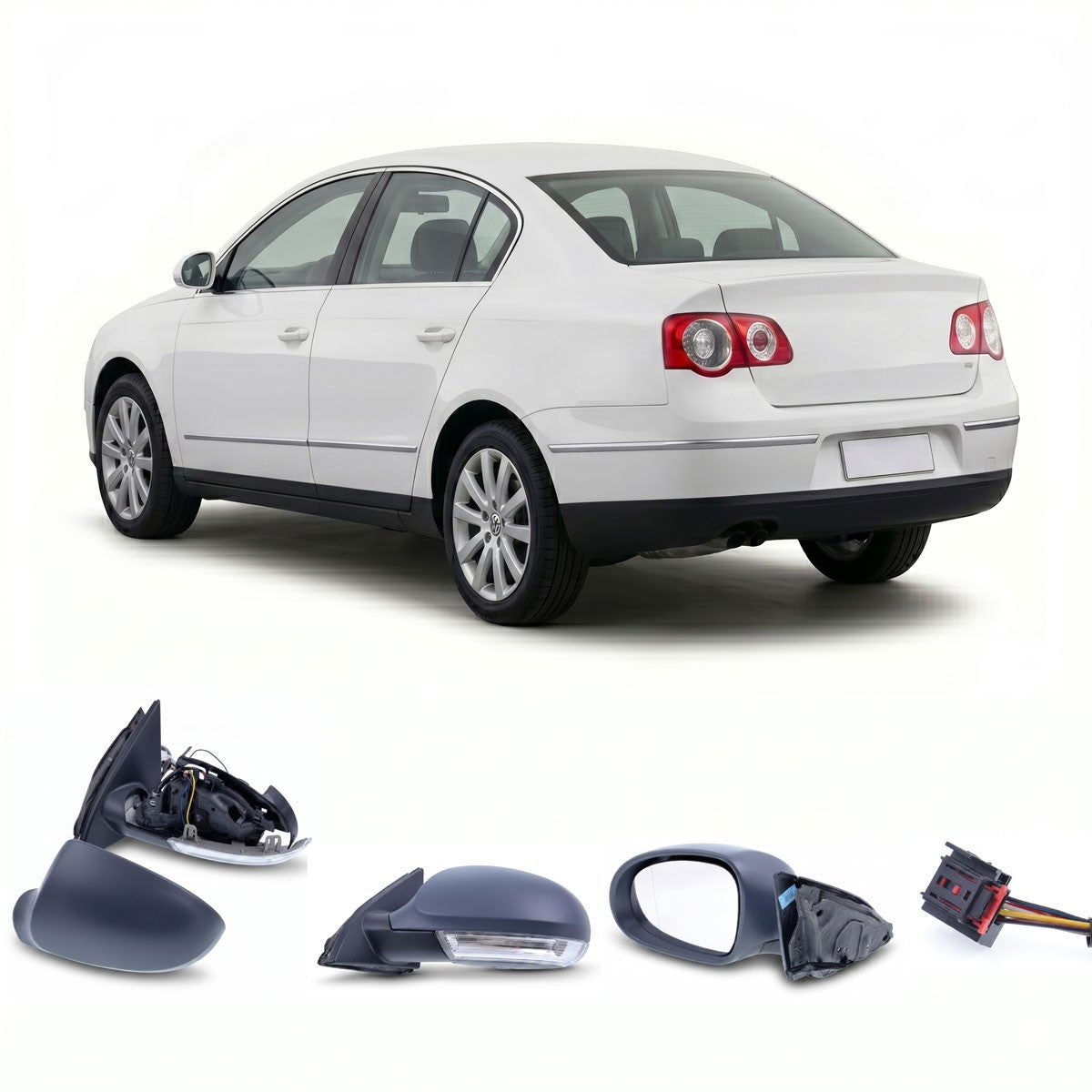 Elektrischer beheizter Fahrerseitenspiegel passend für VW Passat 3C 2005-2010