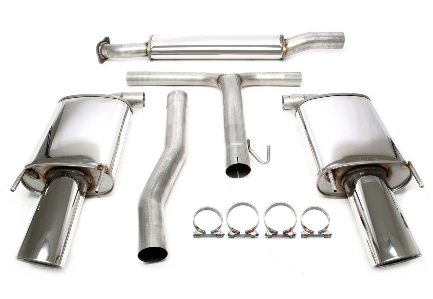 TA Technix Duplex Edelstahlanlage 1x90x120mm passend für Opel Insignia A 4/5-Türer 4WD