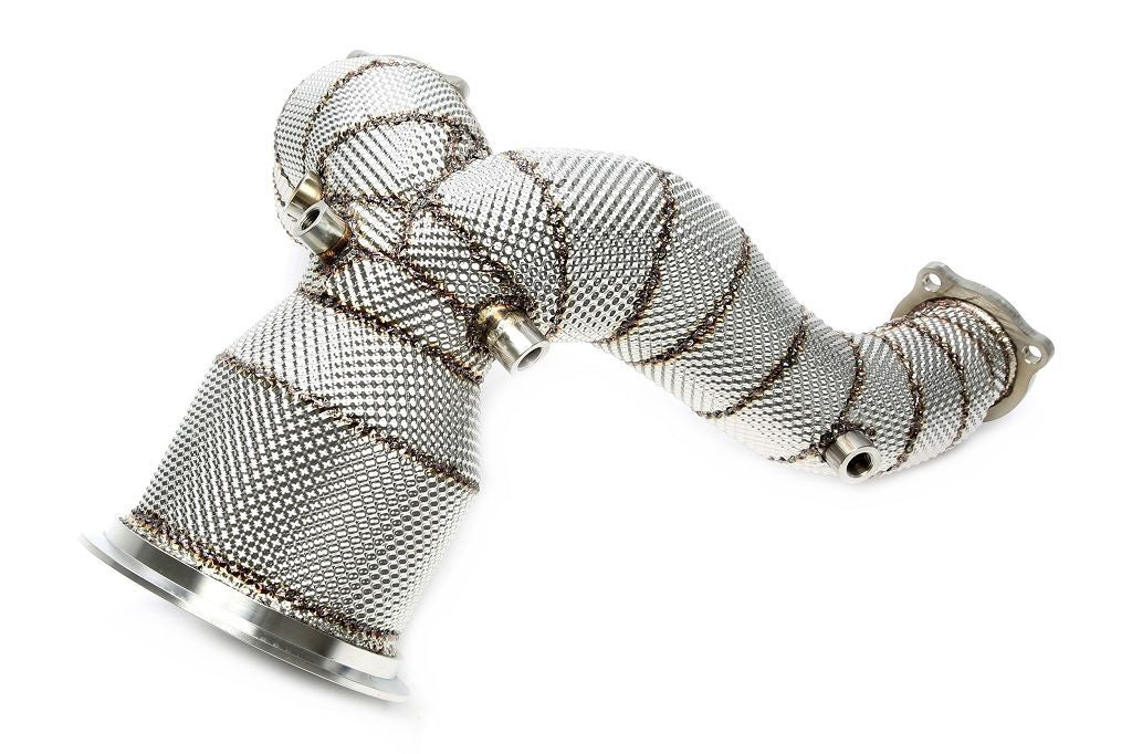 TA Technix Downpipe mit Hitzeschild ohne Katalysator passend für Audi A4-S4, A5-S5 Typ W8-B9