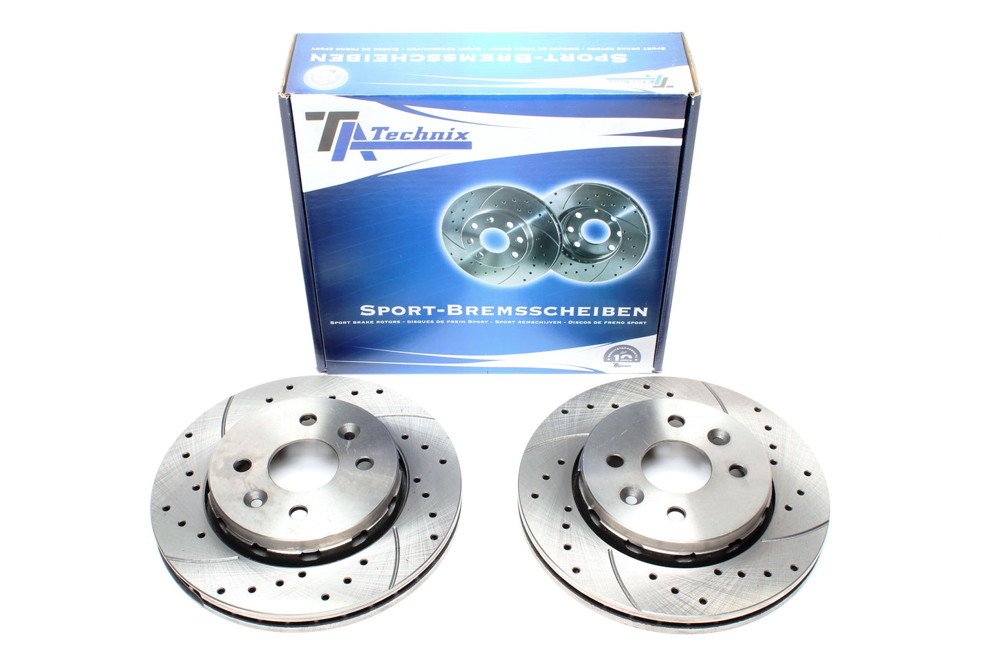 TA Technix Sport Bremsscheiben Satz Vorderachse passend für Kia Shuma II / Shuma II Stufenheck