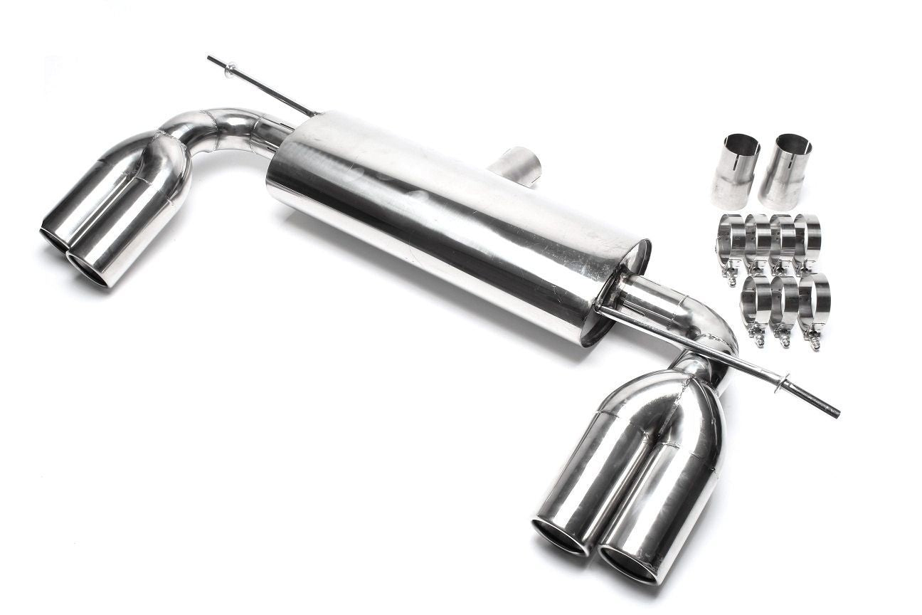 TA Technix Duplex Edelstahl Sportendschalldämpfer Links+Rechts 2x76mm passend für Audi A3 (8P)/ VW Golf V, Golf V Plus (1K...