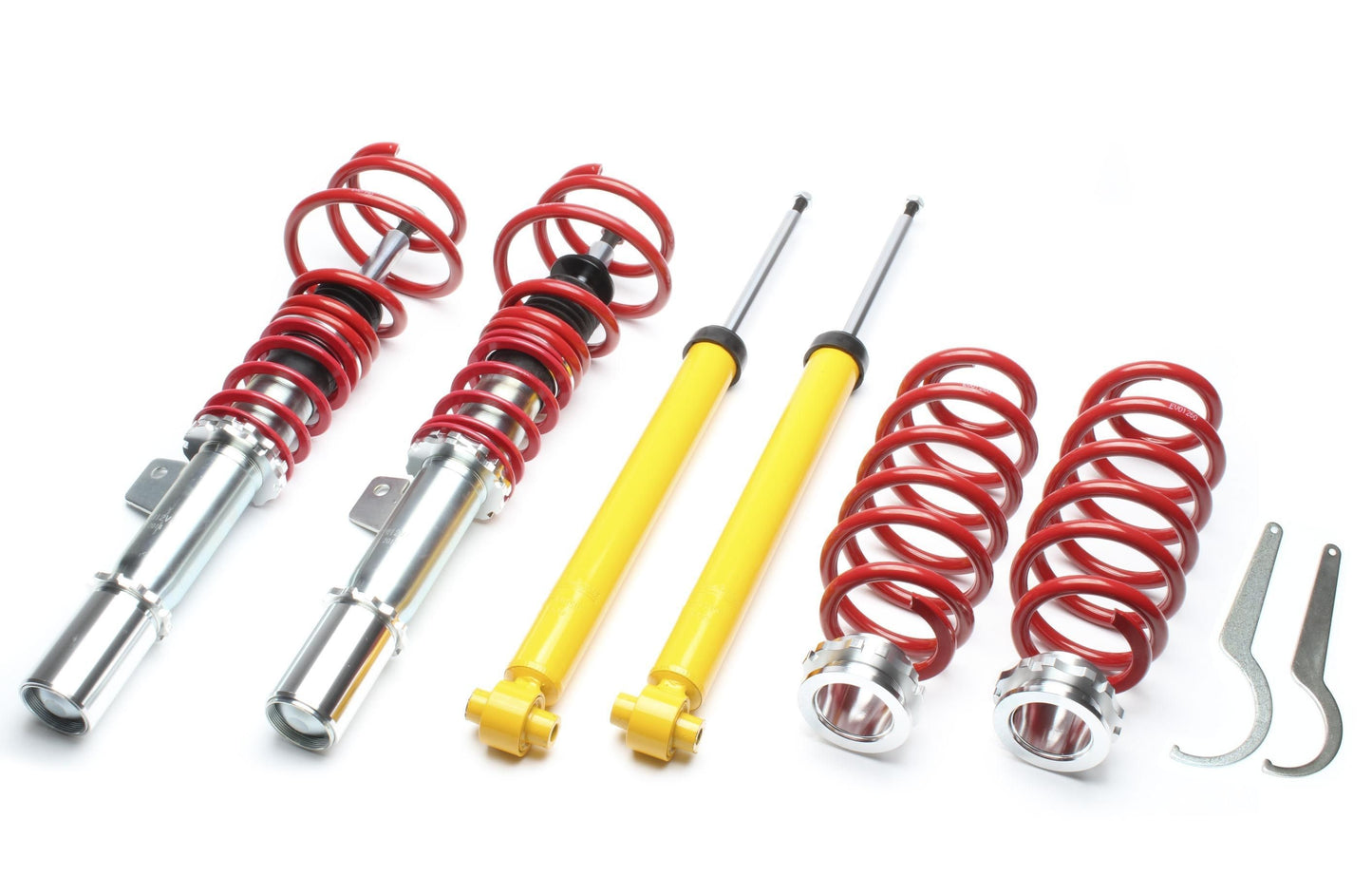 TA Technix Gewindefahrwerk bis 1050kg maximale Vorderachslast passend für Audi A3 (8V), TT (8J-8S)/ Seat Leon III (5F)/ Sk...
