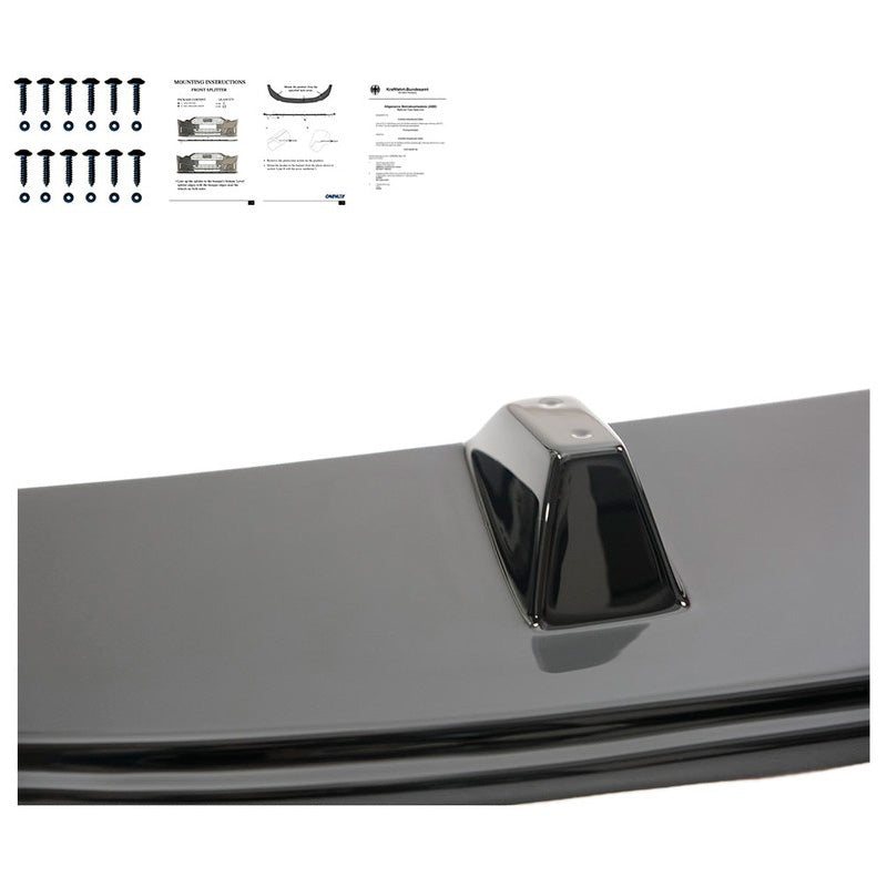 Oneway Frontspoiler passend für Mercedes Sprinter W907 2018- - Schwarz glänzend