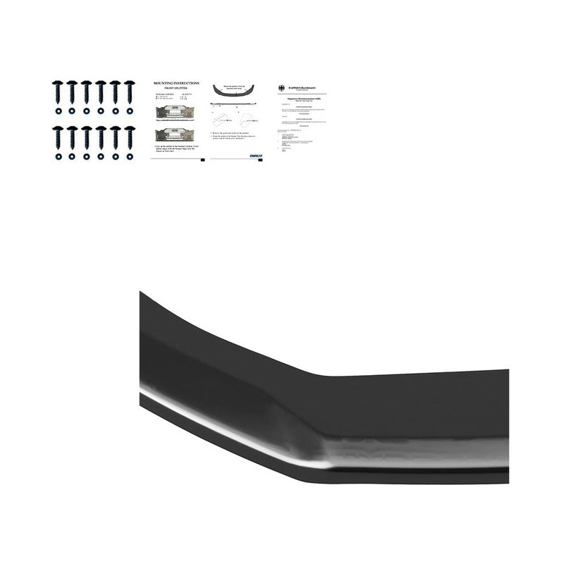 Oneway Frontspoiler passend für Seat Leon (5F) HB/SC/ST FR/Cupra Facelift 2017-2020 - Version 2 - Schwarz glänzend