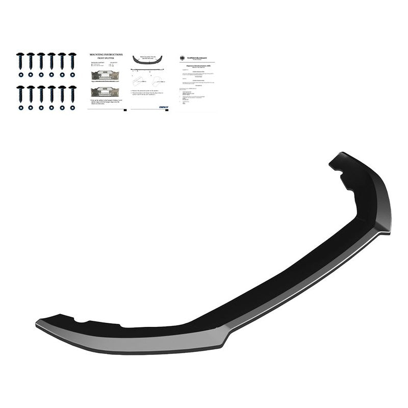 Oneway Frontspoiler passend für Cupra Leon HB/ST 2020-2024 - Version 3 - Schwarz glänzend