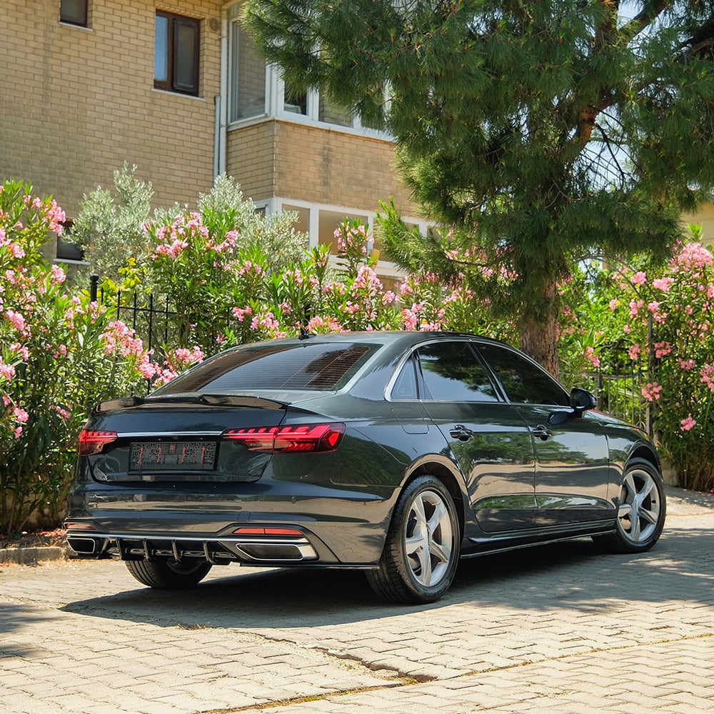 Spoiler passend für Audi S4 / A4 S-Line / A4 B9 2015-2024 Hochglanz Schwarz