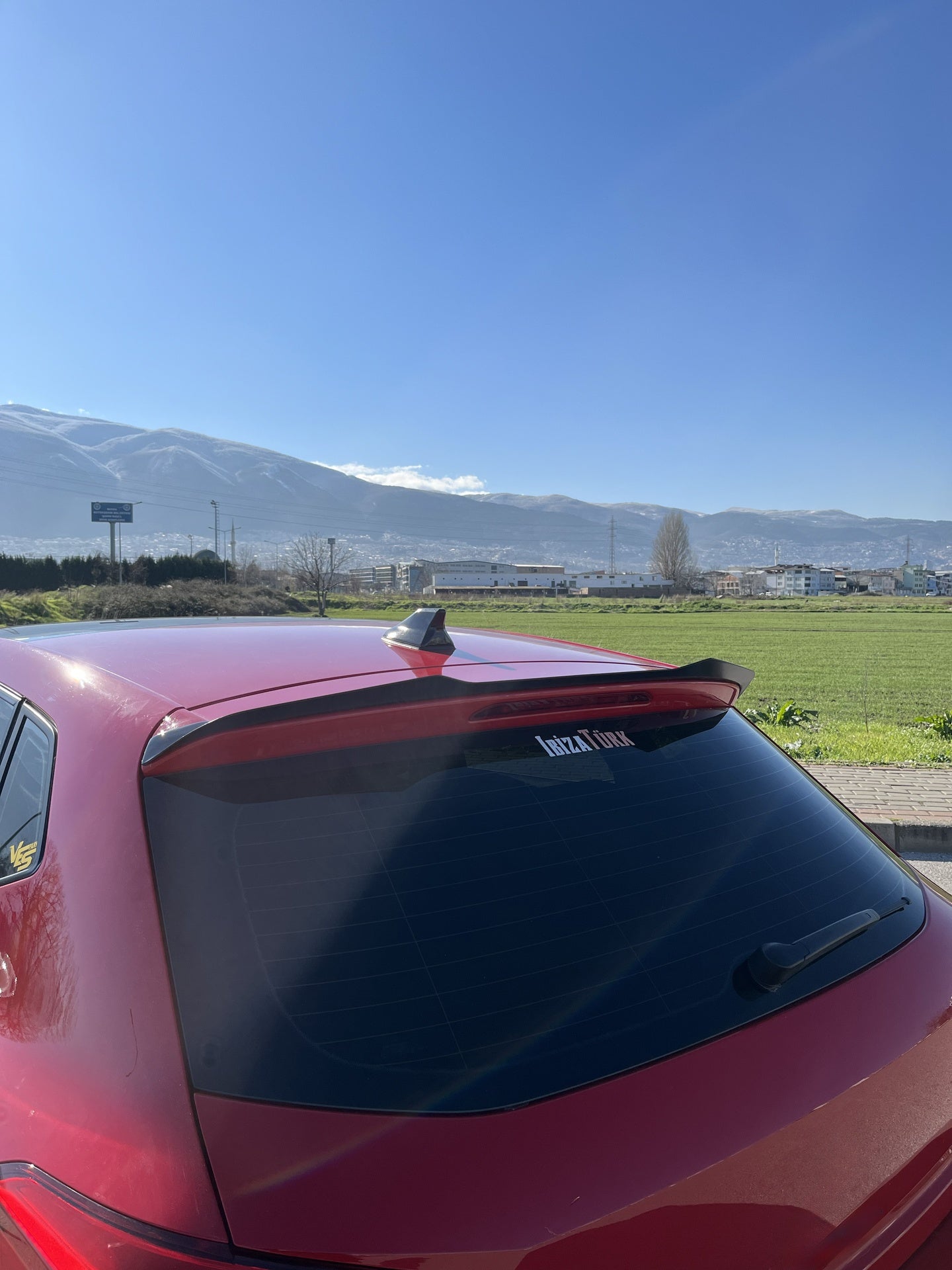 Dachspoiler passend für SEAT Ibiza Fr / SEAT Ibiza Mk5 2017-2021 Hochglanz Schwarz