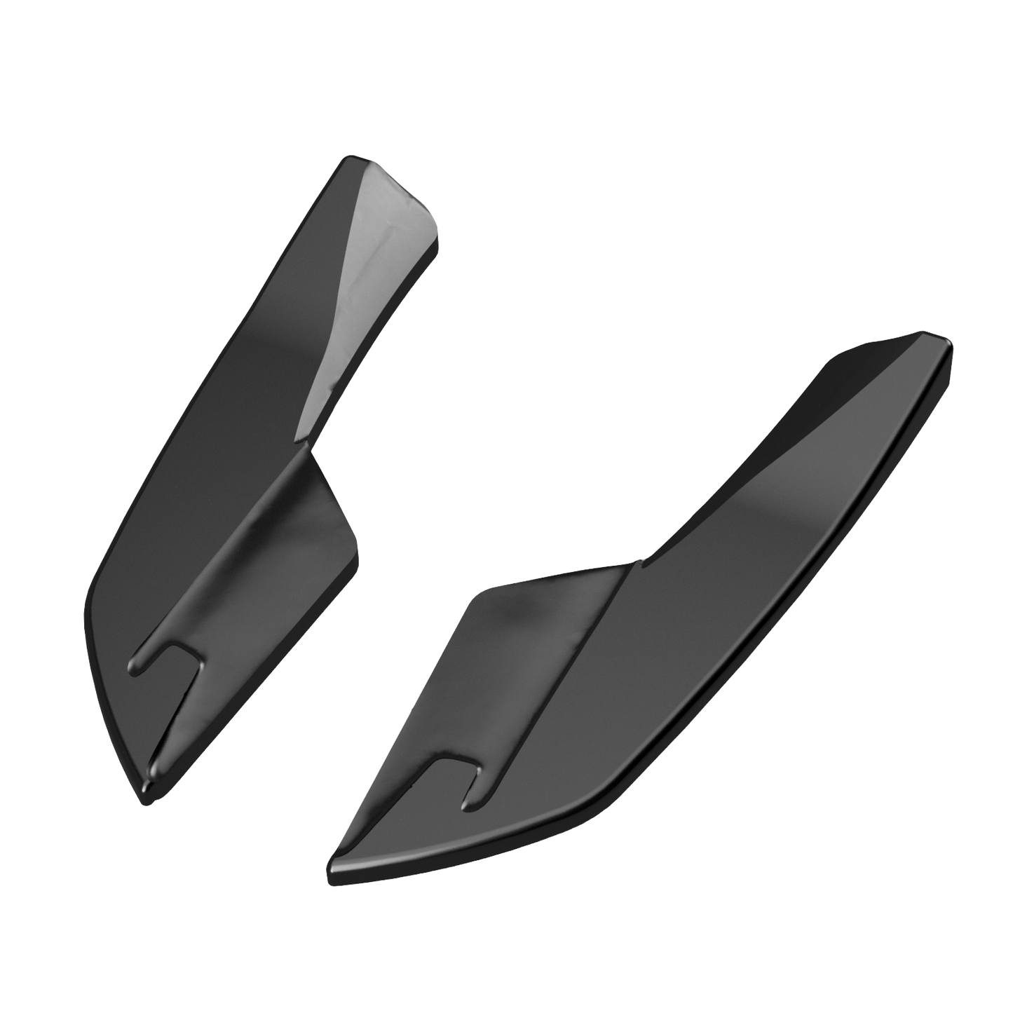 Heckseitensplitter Diffusoren passend für Audi S3 8V Limousine 2013-2016 v2 Hochglanz Schwarz