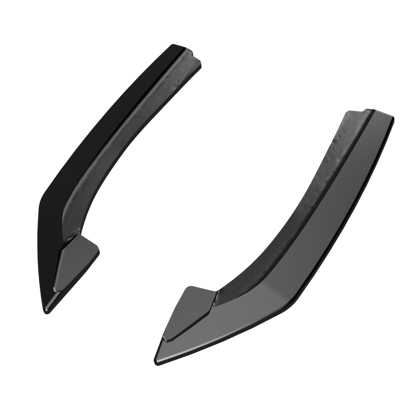 Heckseitige Diffusor-Splitter passend für BMW 4er G22 M-Paket / M440i 2020+ Hochglanz Schwarz