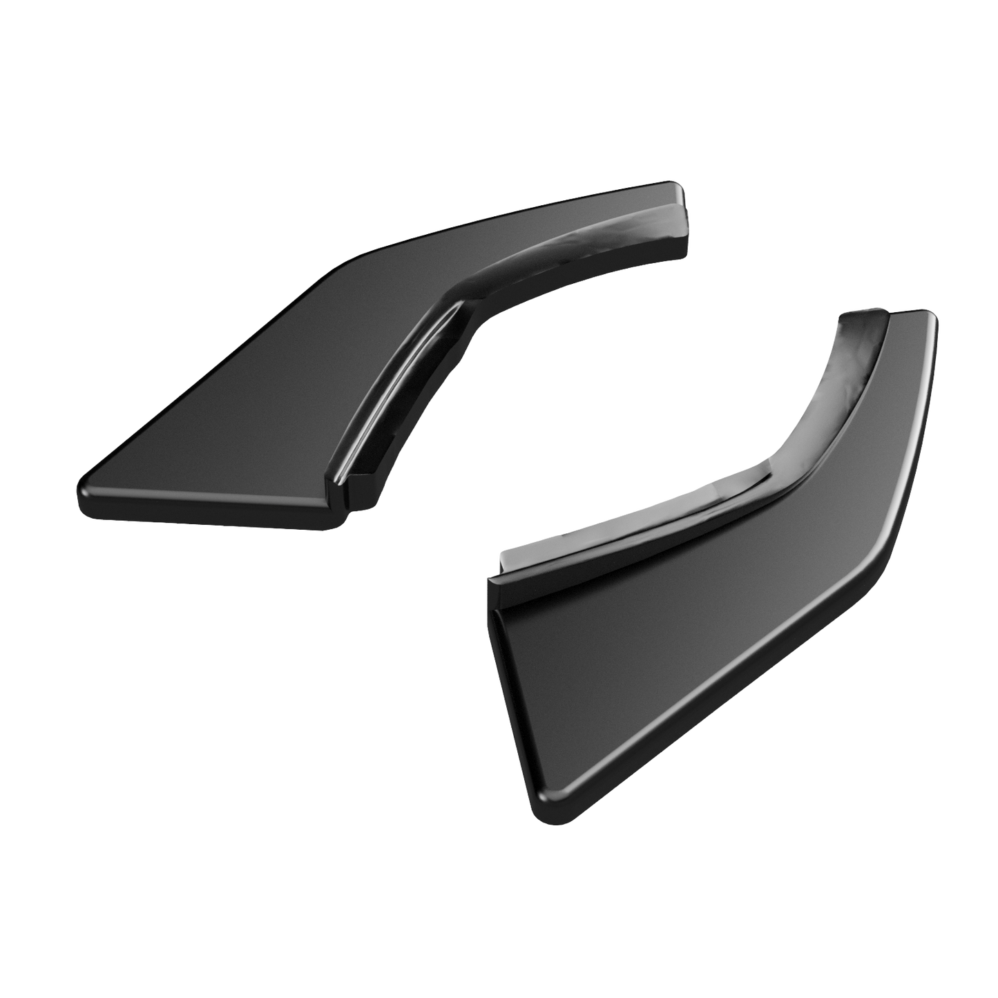 Heckseitensplitter Diffusoren passend für VW Golf Mk7 GTI 2013-2016 Hochglanz Schwarz