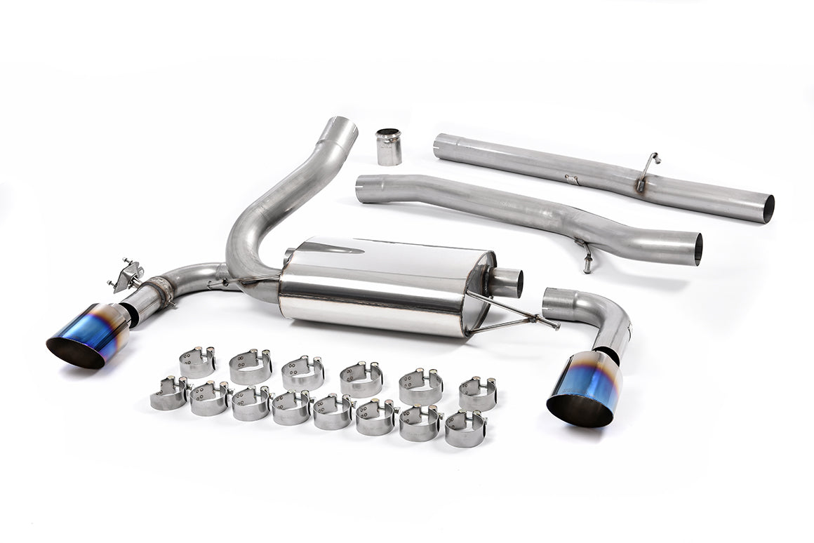 Milltek Sport Auspuffanlage passend für Ford Focus Mk3 RS 2.3 - titan geflämmte Endrohre
