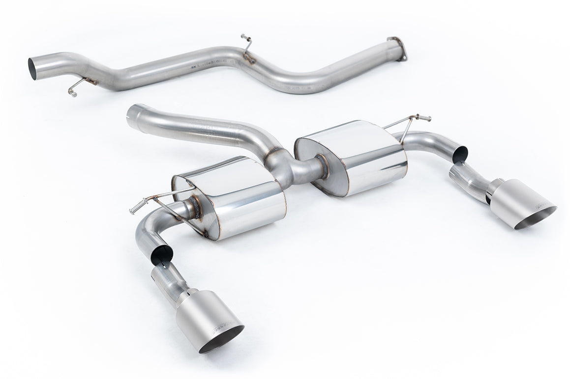Milltek Sport Auspuffanlage passend für Ford Focus Mk2 RS 2.5T - titan Endrohre