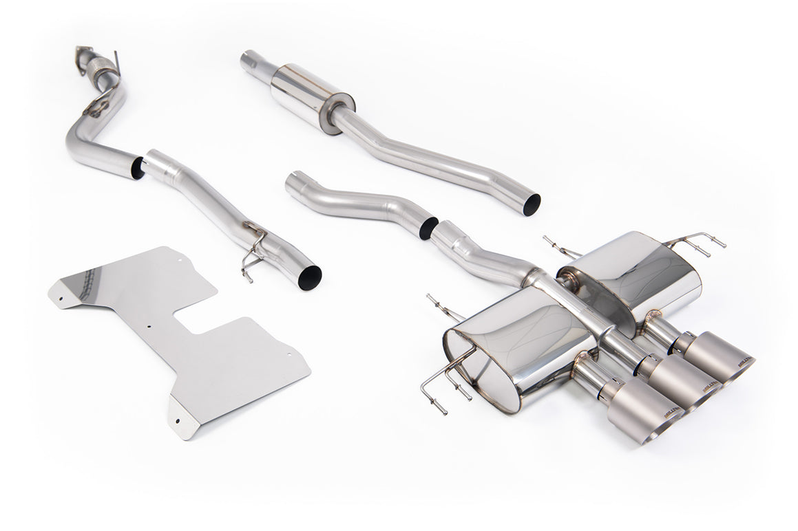 Milltek Sport Auspuffanlage passend für Honda Acura Civic Type R FL5 2.0 i-VTEC - titan gebürstete Endrohre