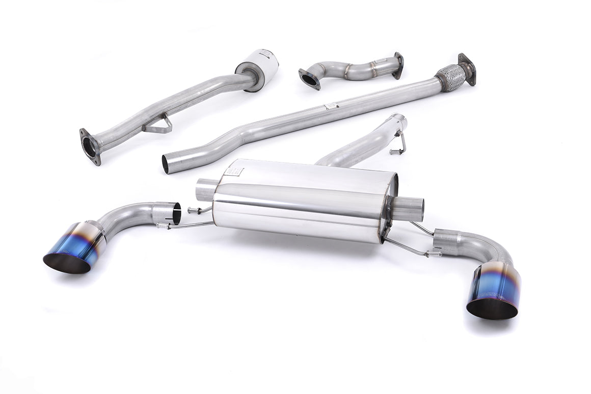 Milltek Sport Auspuffanlage passend für Subaru BRZ 2.0 & Toyota GT86 2.0 - titan geflämmte Endrohre