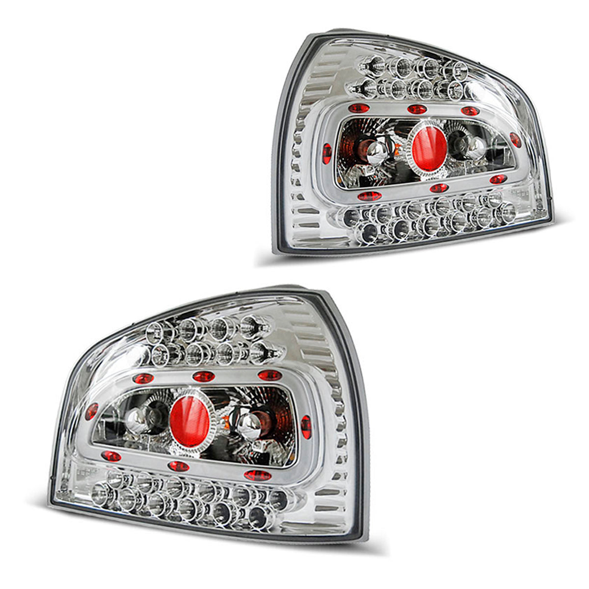 LED Rücklichter Chrom passend für Audi A3 08.96-08.00