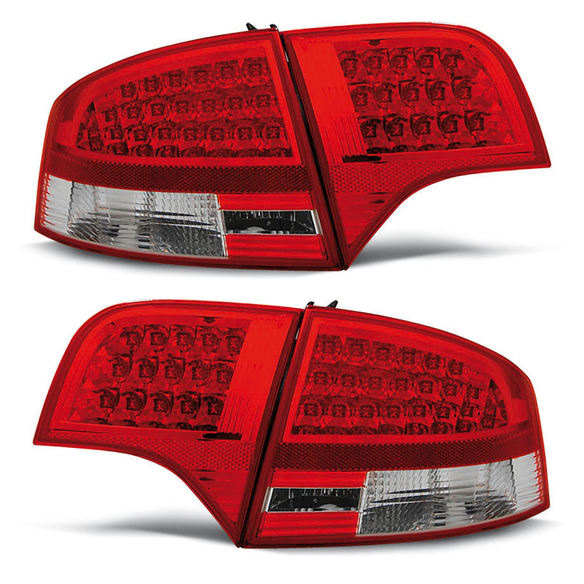 LED Rücklichter Rot Weiß passend für Audi A4 B7 11.04-11.07 Limousine