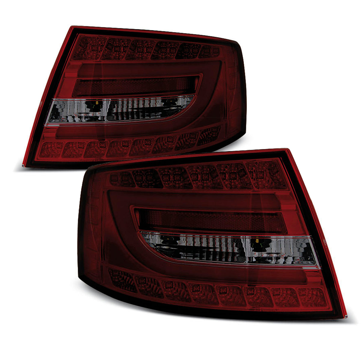 LED Rücklichter Rot Rauch passend für Audi A6 C6 Limousine 04.04-08 6PIN