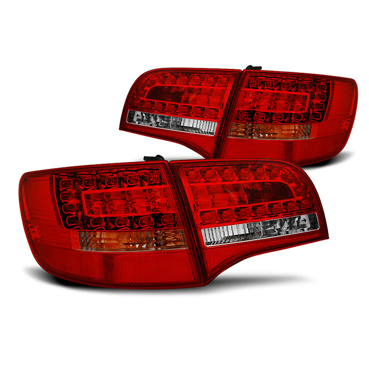 LED Rücklichter Rot Weiß passend für Audi A6 C6 05-08 Avant