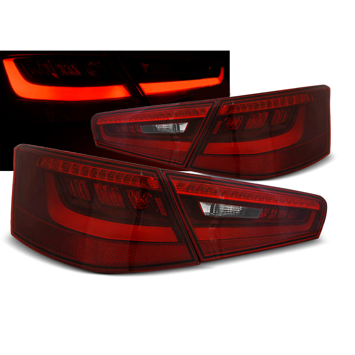 LED Rücklichter Rot Weiß passend für Audi A3 8V 3D 12-16