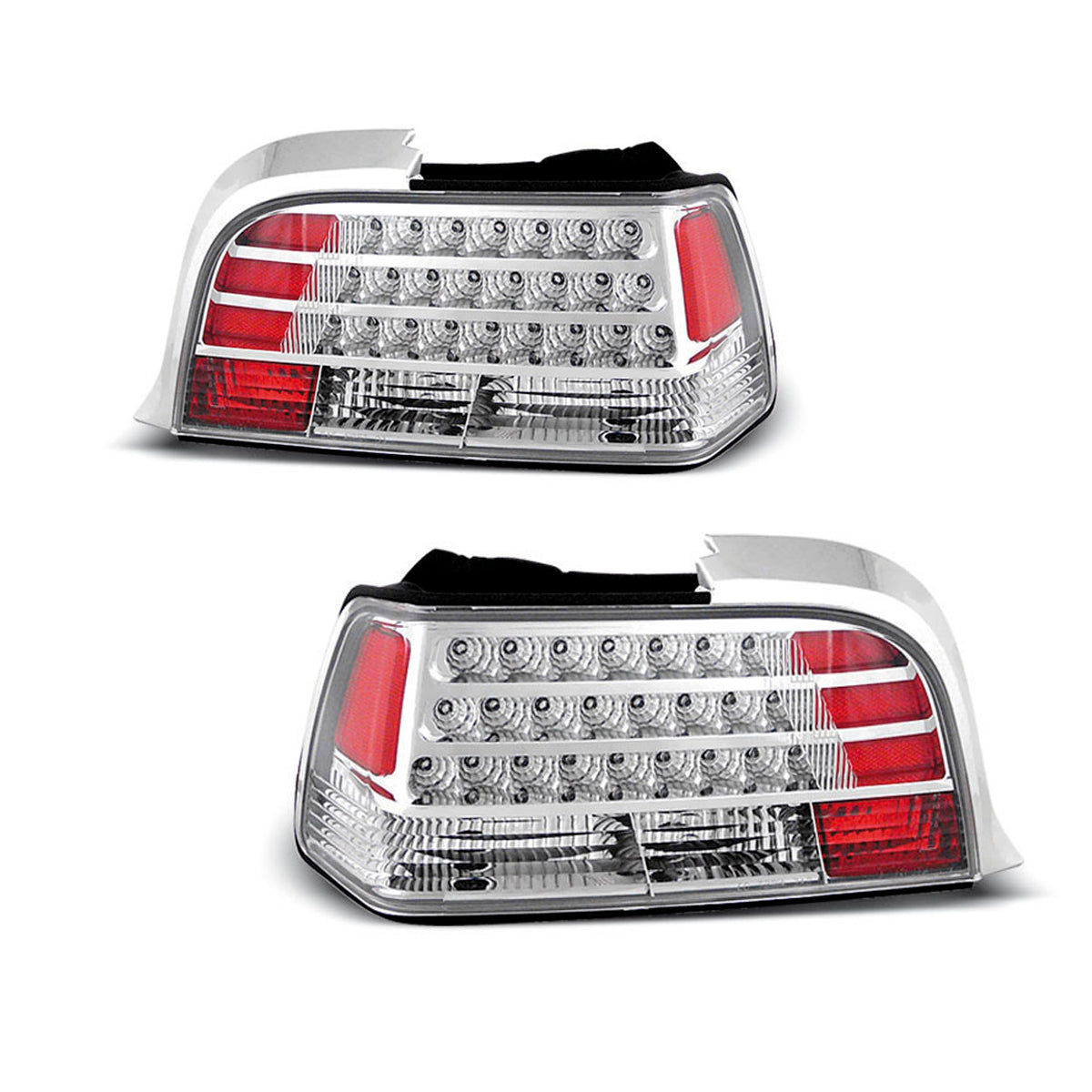 LED Rücklichter Chrom passend für BMW E36 12.90-08.99 Coupé