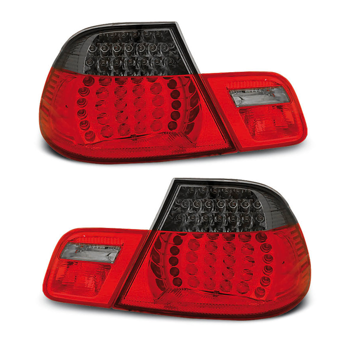 LED Rücklichter Rot Rauch passend für BMW E46 04.99-03.03 Coupé