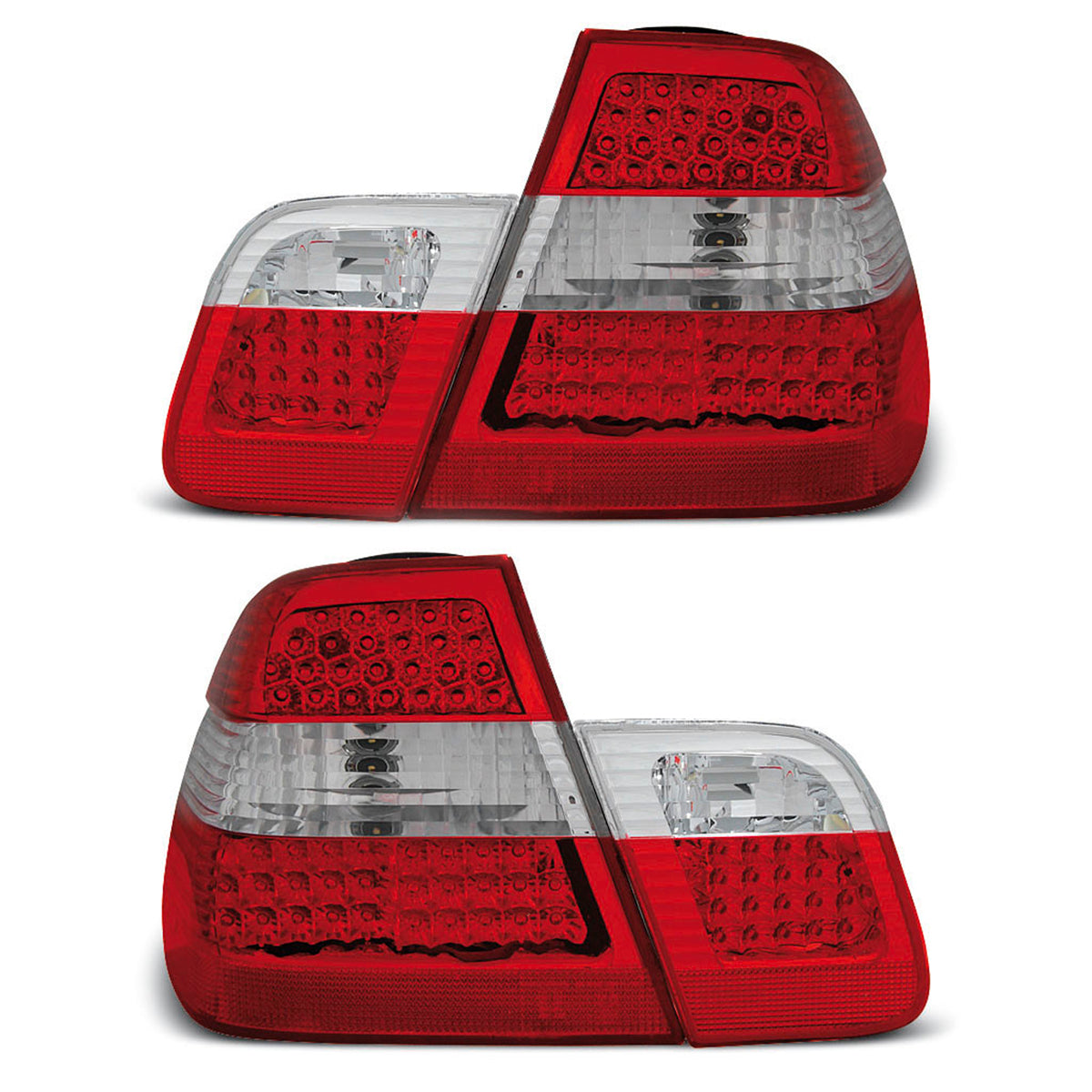 LED Rücklichter Rot Weiß passend für BMW E46 09.01-03.05 Limousine