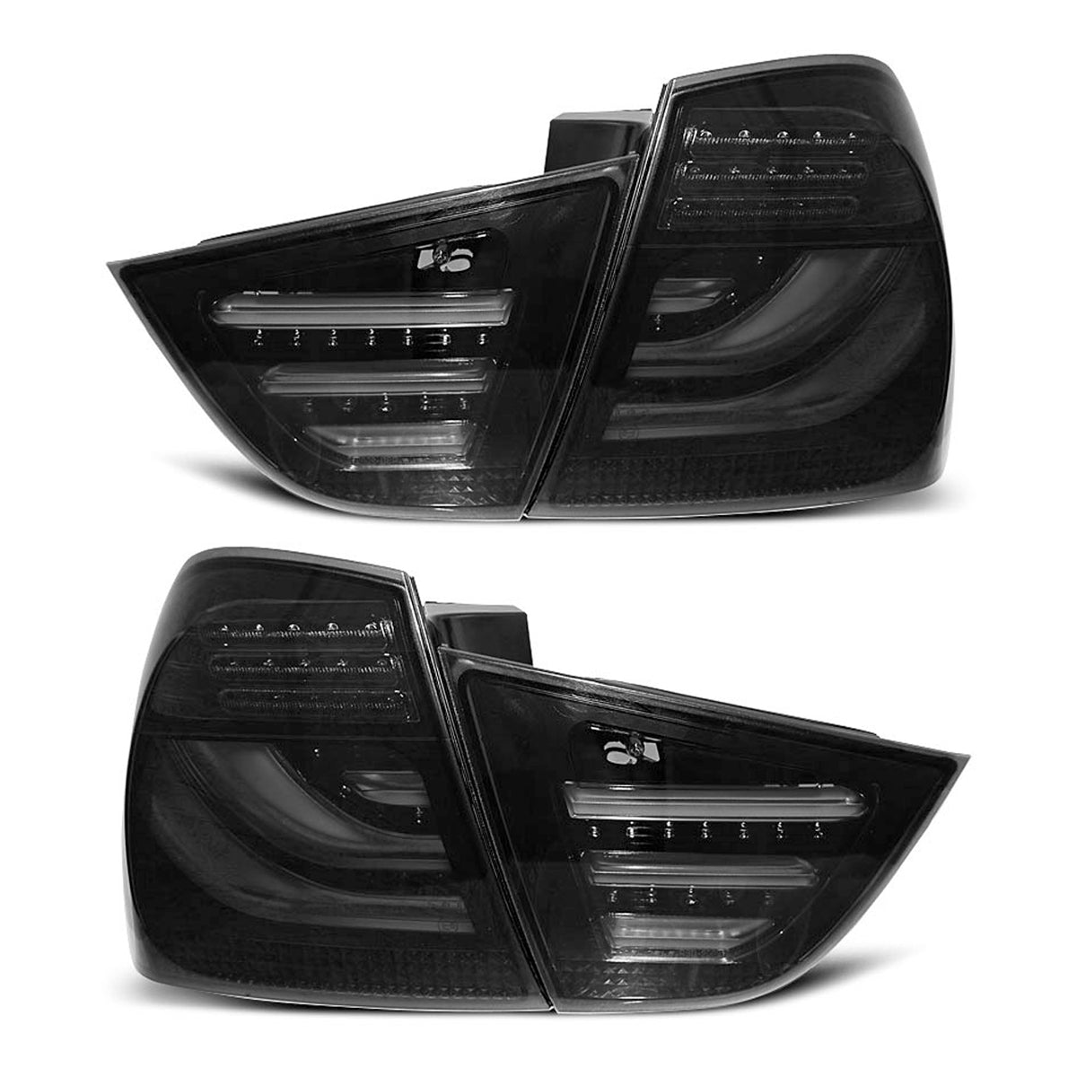 LED Leisten Rücklichter Rauch Schwarz passend für BMW E90 09-11