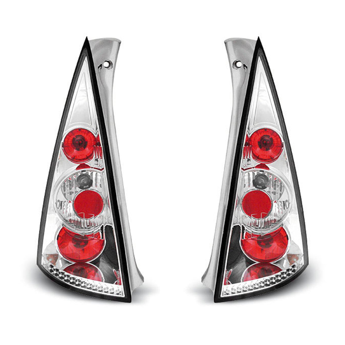 Rücklichter passend für Citroen C3 03.02-08.05 Chrom