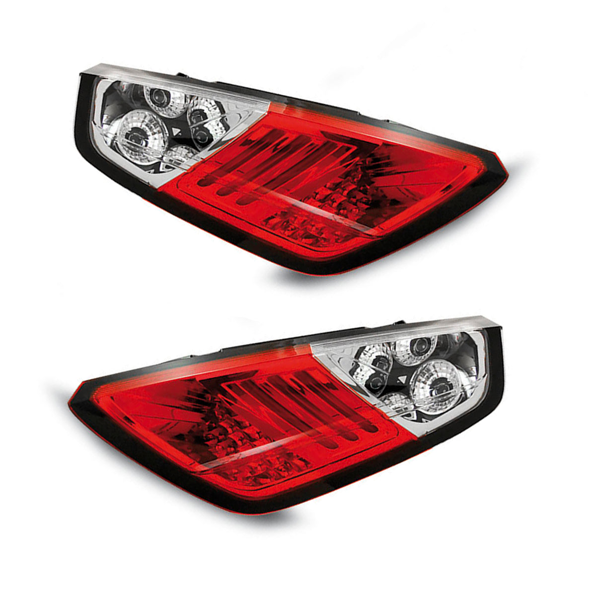 Rücklichter Fiat Grande Punto 09.05-09 Rot Weiß LED
